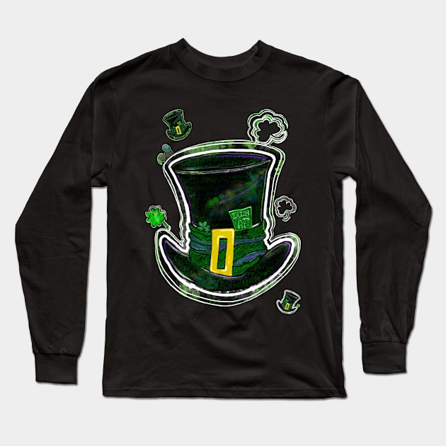 Leprechaun hat Irish AF Long Sleeve T-Shirt by aadventures